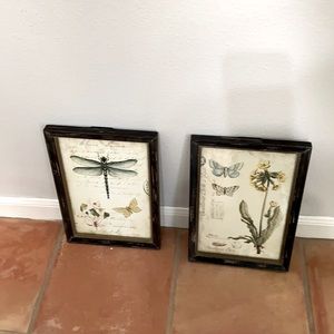 Set of 2 matching vintage style prints